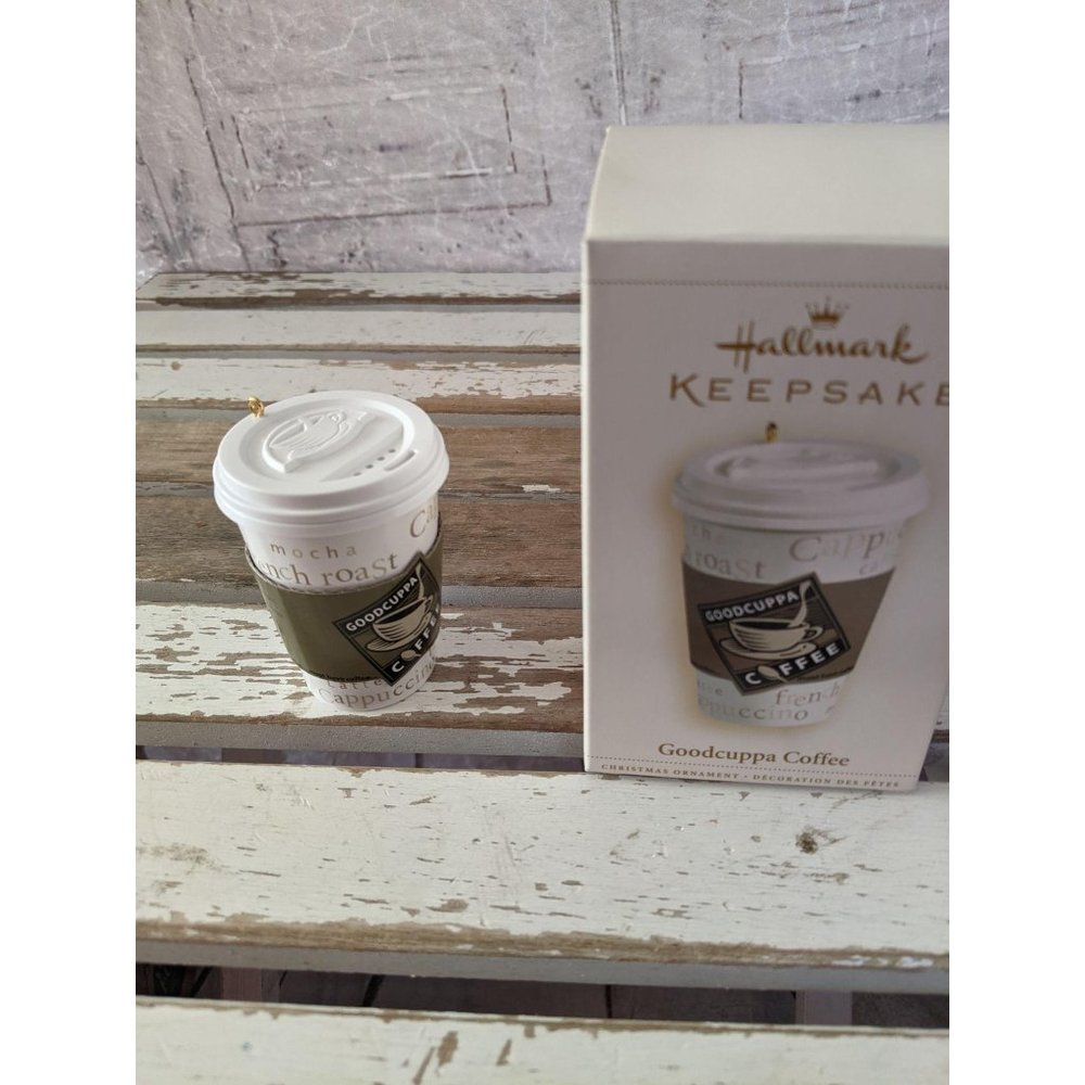 Hallmark good cuppa coffee mug espresso ornament X